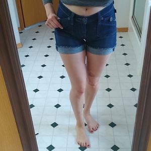 Denim shorts